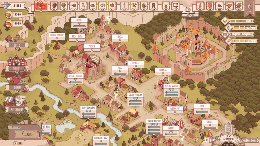 Worldmap of Lakeburg Legacies.